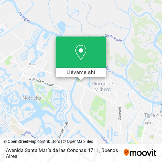 Mapa de Avenida Santa María de las Conchas 4711