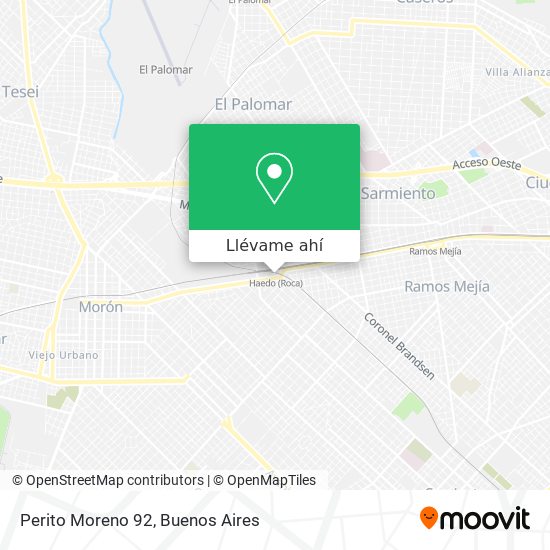 Mapa de Perito Moreno 92