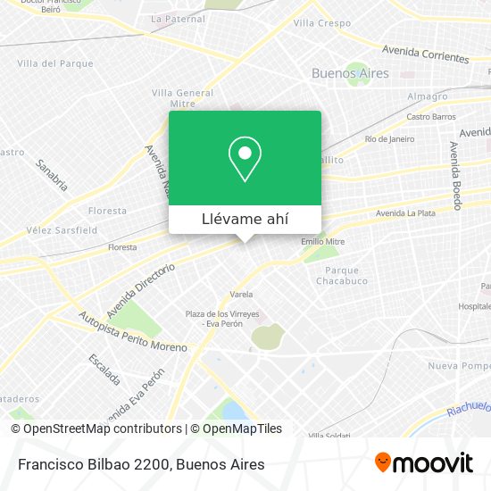 Mapa de Francisco Bilbao 2200