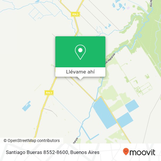 Mapa de Santiago Bueras 8552-8600