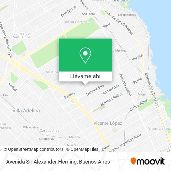 Mapa de Avenida Sir Alexander Fleming