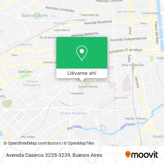 Mapa de Avenida Caseros 3235-3239