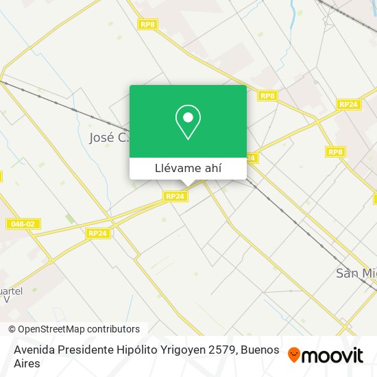 Mapa de Avenida Presidente Hipólito Yrigoyen 2579
