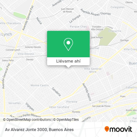 Mapa de Av  Alvarez Jonte  3000