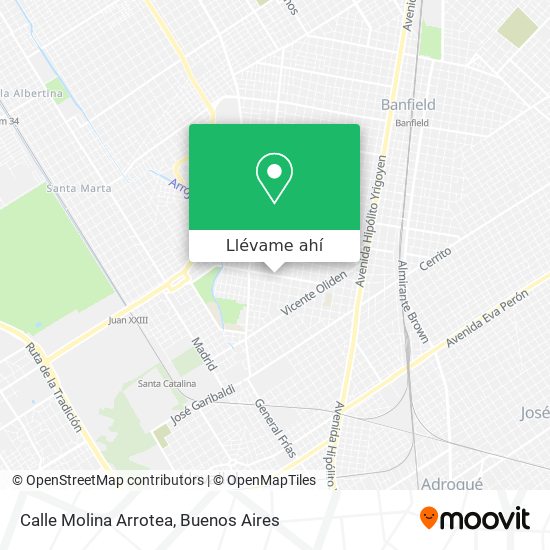 Mapa de Calle Molina Arrotea