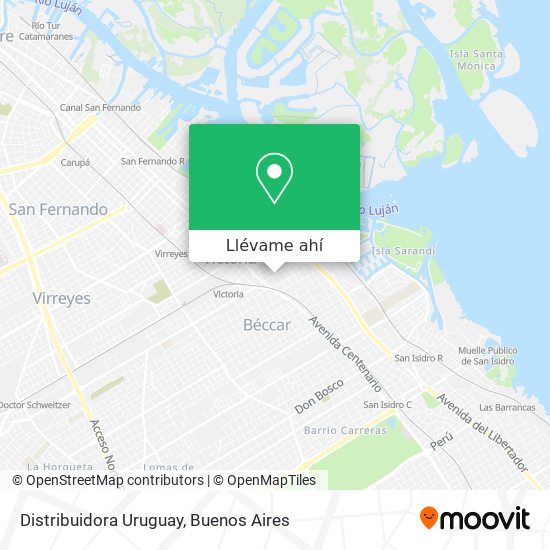 Mapa de Distribuidora Uruguay