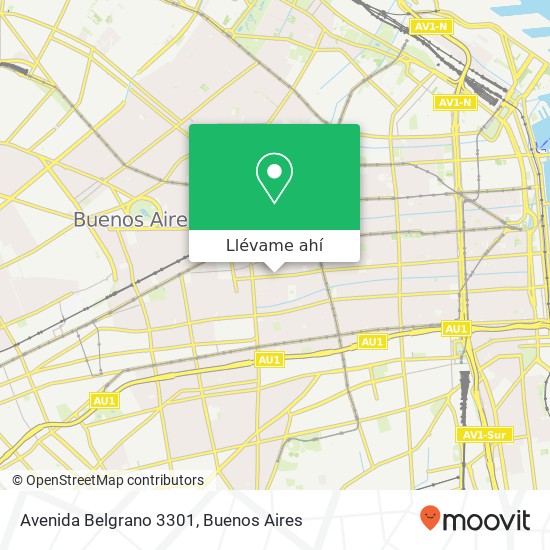Mapa de Avenida Belgrano 3301