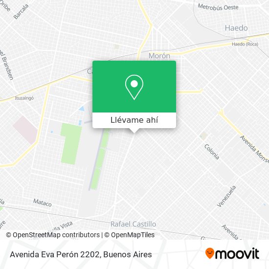 Mapa de Avenida Eva Perón 2202