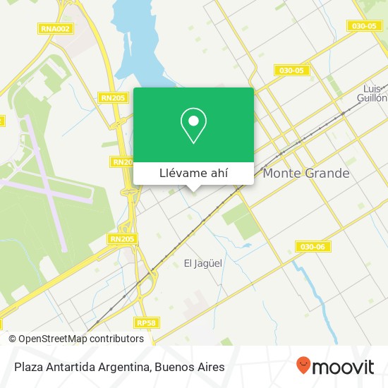 Mapa de Plaza Antartida Argentina