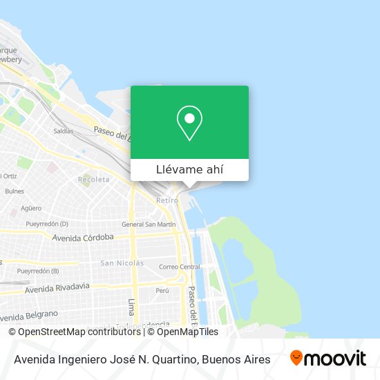 Mapa de Avenida Ingeniero José N. Quartino