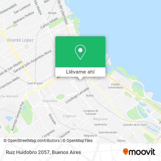Mapa de Ruiz Huidobro 2057