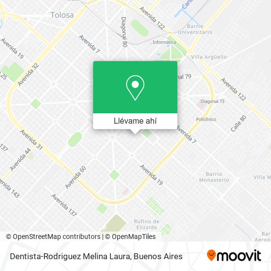 Mapa de Dentista-Rodriguez Melina Laura