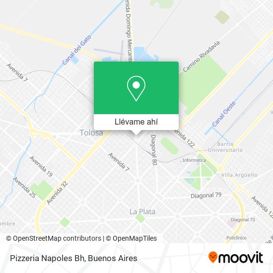 Mapa de Pizzeria Napoles Bh