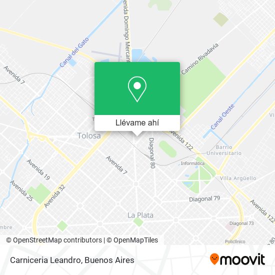 Mapa de Carniceria Leandro