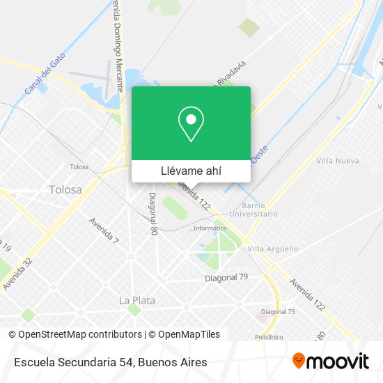 Mapa de Escuela Secundaria 54