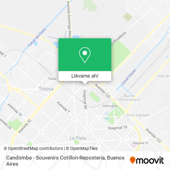 Mapa de Candombe - Souvenirs Cotillon-Reposteria