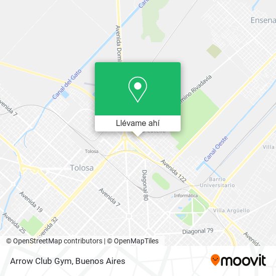 Mapa de Arrow Club Gym
