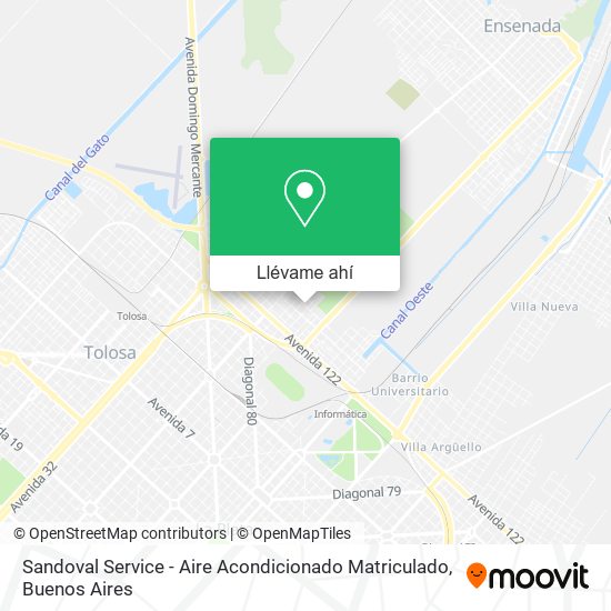 Mapa de Sandoval Service - Aire Acondicionado Matriculado