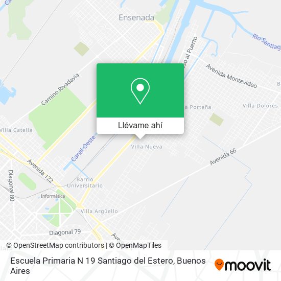 Mapa de Escuela Primaria N 19 Santiago del Estero
