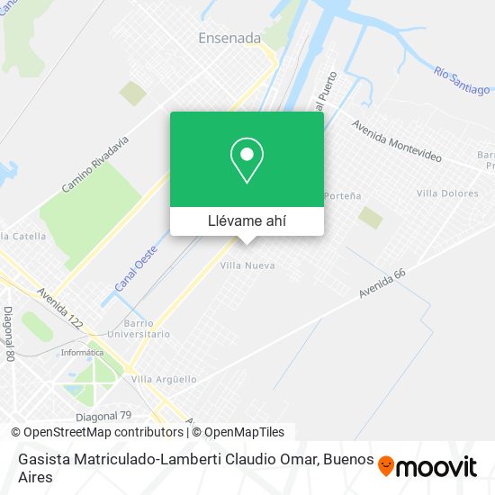 Mapa de Gasista Matriculado-Lamberti Claudio Omar