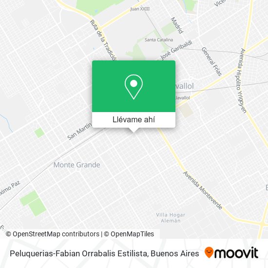 Mapa de Peluquerias-Fabian Orrabalis Estilista