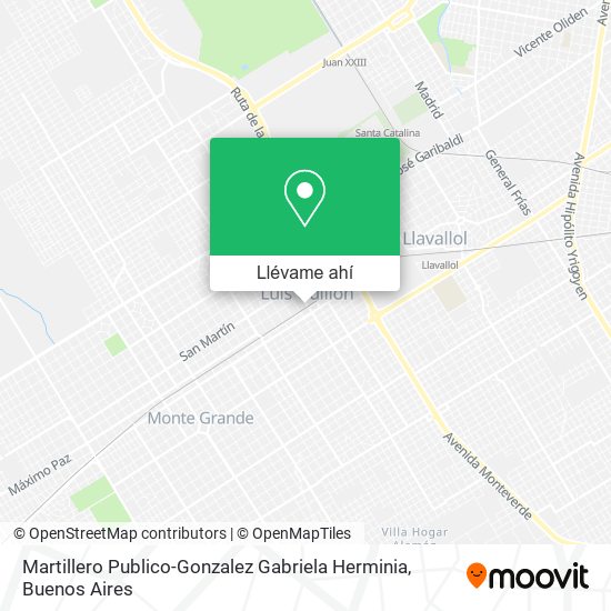 Mapa de Martillero Publico-Gonzalez Gabriela Herminia