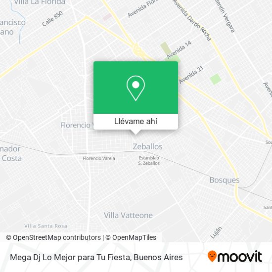 Mapa de Mega Dj Lo Mejor para Tu Fiesta