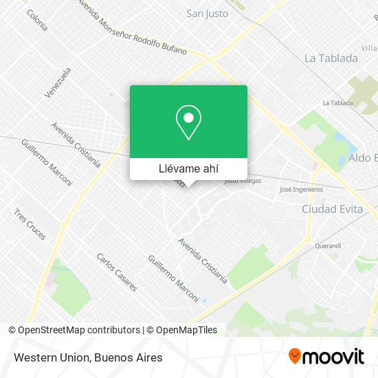 Mapa de Western Union