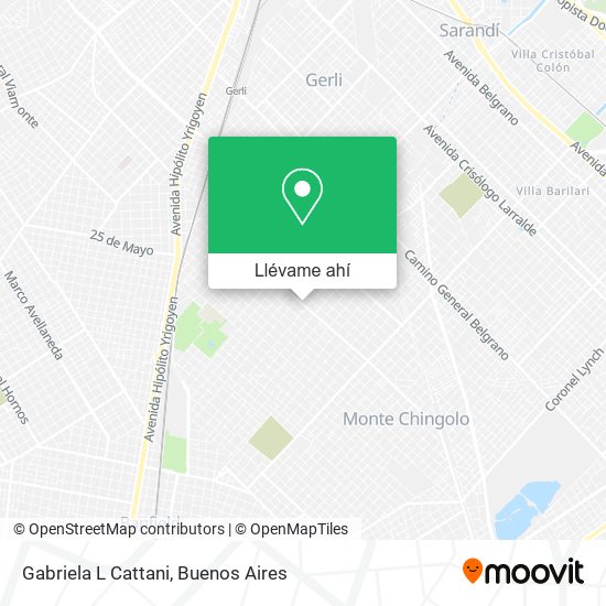 Mapa de Gabriela L Cattani