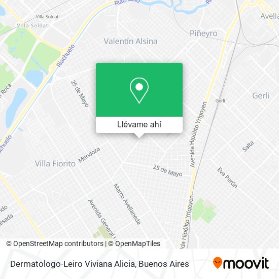 Mapa de Dermatologo-Leiro Viviana Alicia