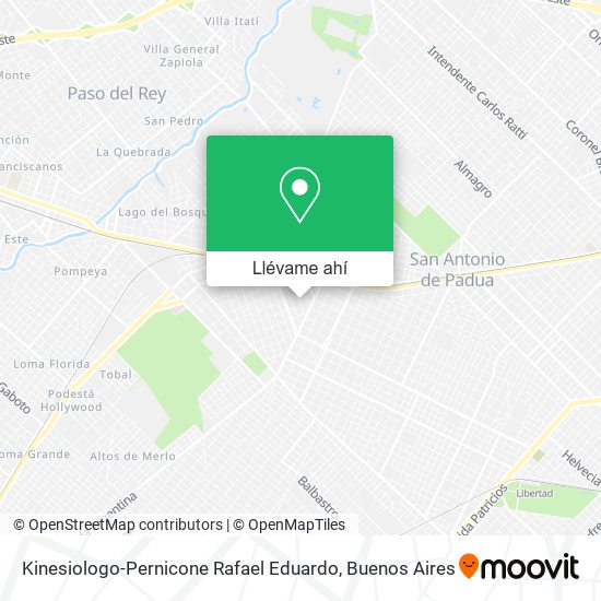 Mapa de Kinesiologo-Pernicone Rafael Eduardo