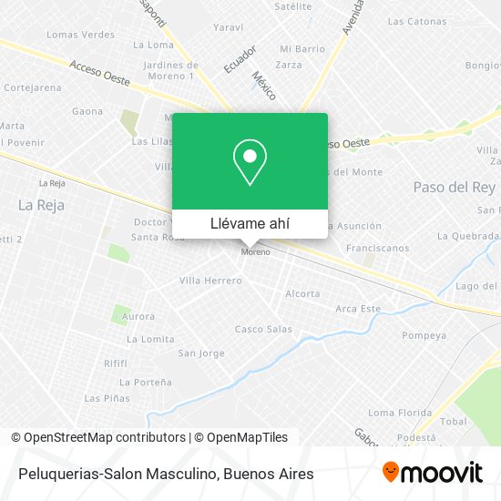 Mapa de Peluquerias-Salon Masculino