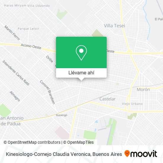 Mapa de Kinesiologo-Cornejo Claudia Veronica