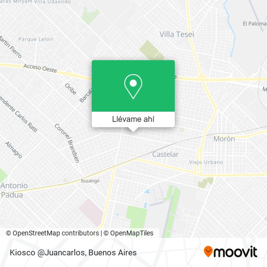 Mapa de Kiosco @Juancarlos