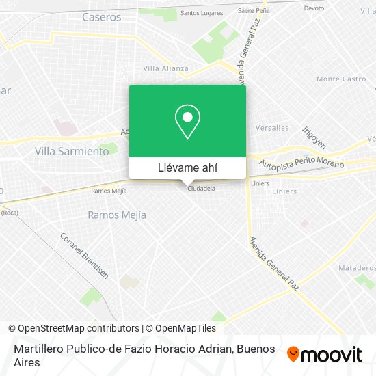 Mapa de Martillero Publico-de Fazio Horacio Adrian