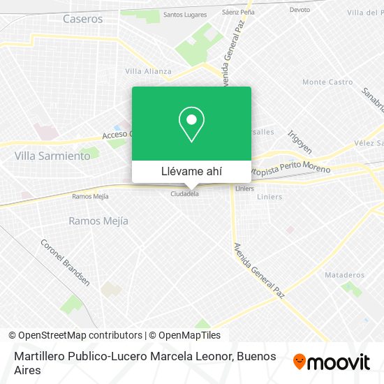 Mapa de Martillero Publico-Lucero Marcela Leonor