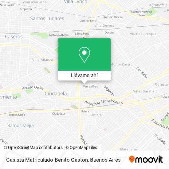 Mapa de Gasista Matriculado-Benito Gaston