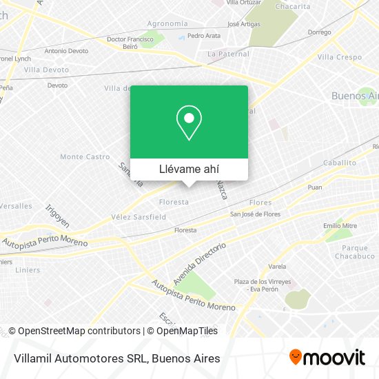 Mapa de Villamil Automotores SRL