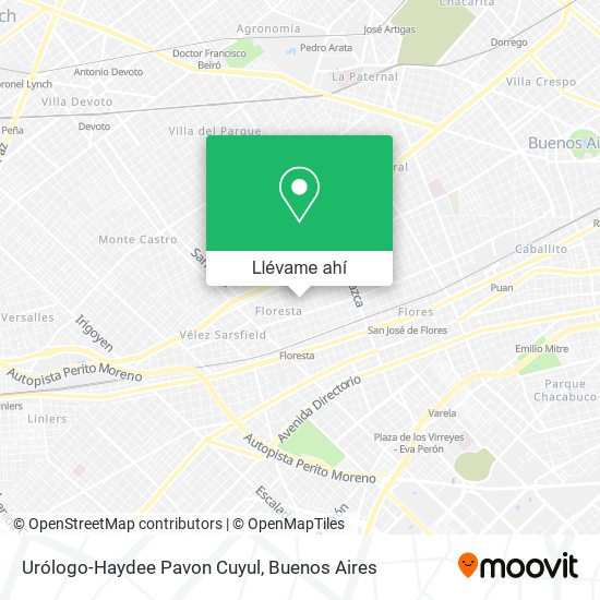 Mapa de Urólogo-Haydee Pavon Cuyul