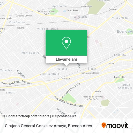 Mapa de Cirujano General-Gonzalez Amaya
