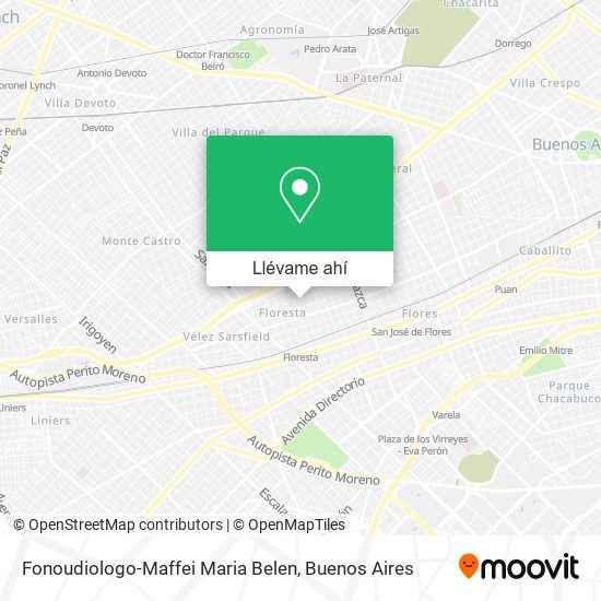 Mapa de Fonoudiologo-Maffei Maria Belen