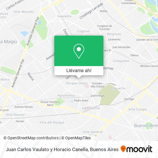 Mapa de Juan Carlos Vaulato y Horacio Canella