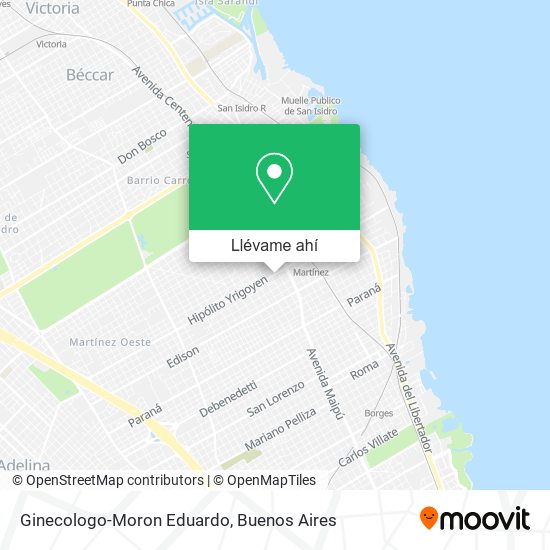 Mapa de Ginecologo-Moron Eduardo