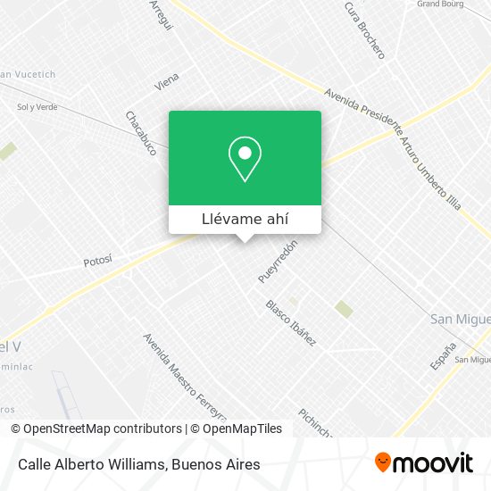Mapa de Calle Alberto Williams