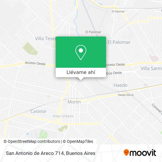 Mapa de San Antonio de Areco 714