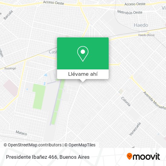 Mapa de Presidente Ibañez 466
