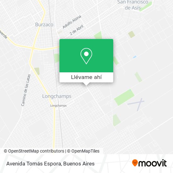 Mapa de Avenida Tomás Espora