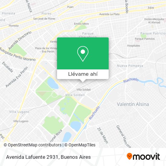 Mapa de Avenida Lafuente 2931