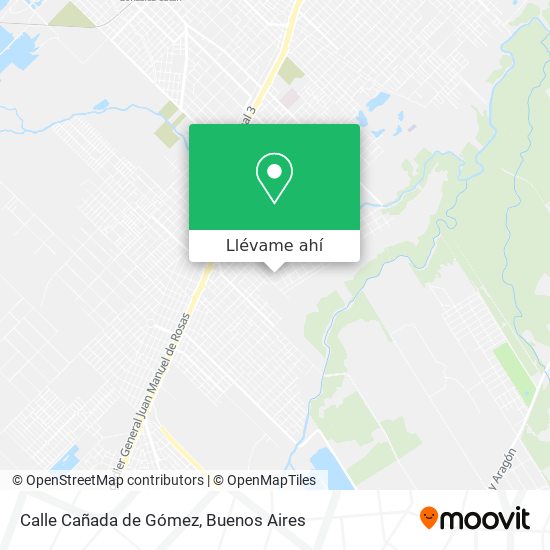 Mapa de Calle Cañada de Gómez