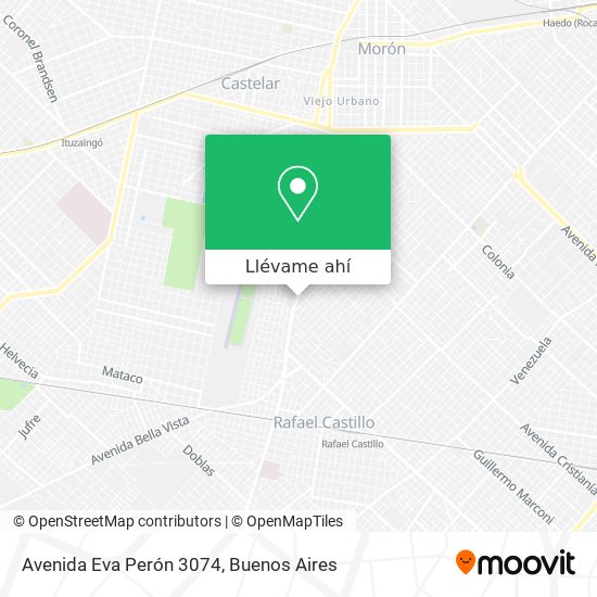 Mapa de Avenida Eva Perón 3074